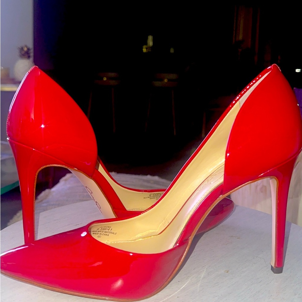 Candy Apple Red Patent Pumps